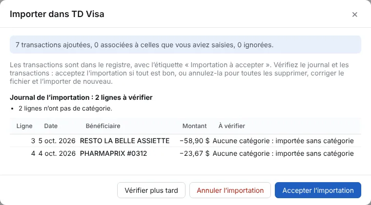 Lisez le journal, puis acceptez