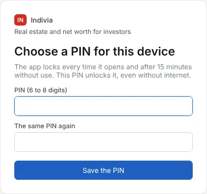 Choose a PIN for this device