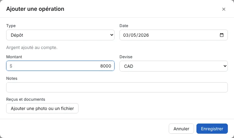 Ajoutez le dépôt