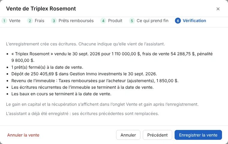 Enregistrez de nouveau