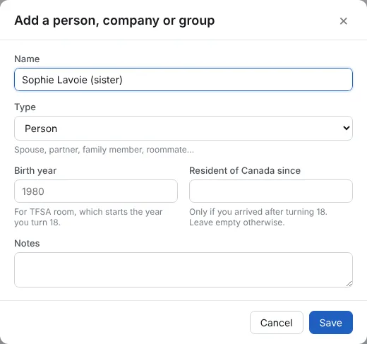 Add the co-owner