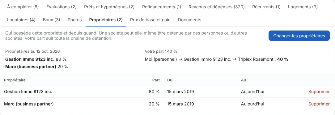 Votre part suit la chaîne
